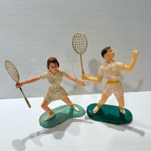 Vintage 1980’s Wilton Tennis Player cake topper .